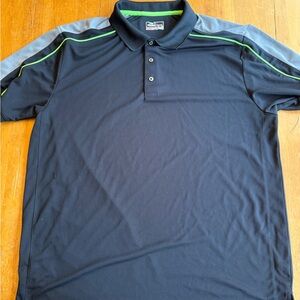 Grand Slam Performance Men's XXL Golf Polo Shirt Black